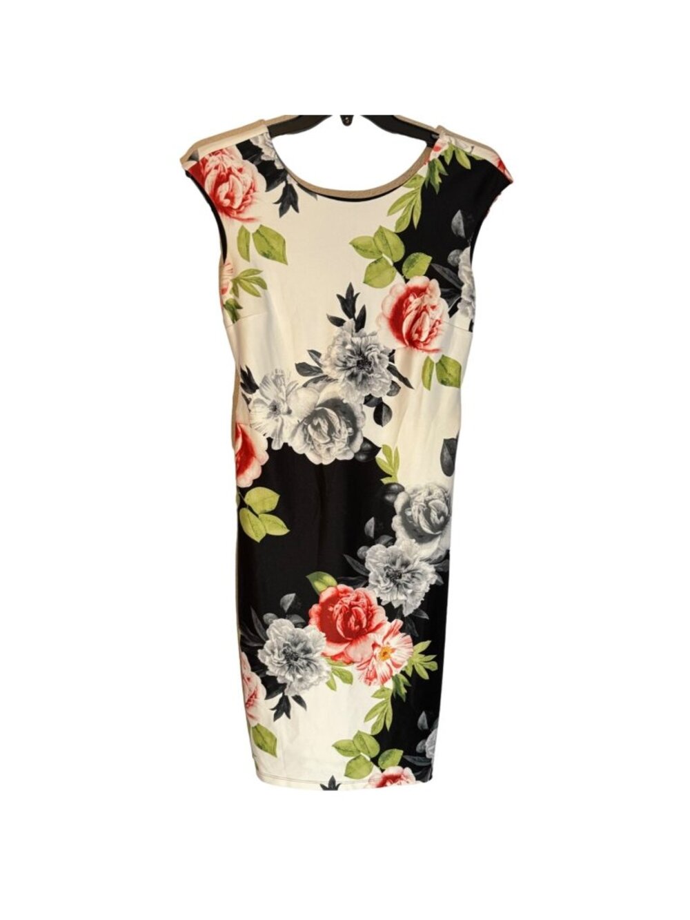 Kate & Lily Floral Print Dress Size 10 black multi stretch floral women dress